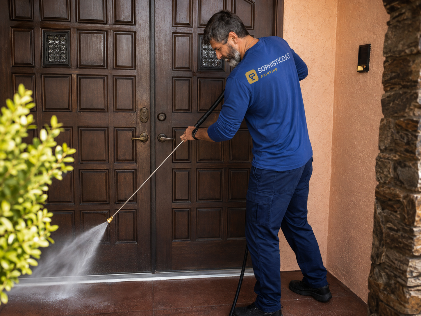 Pressure washing service by Sophisticoat Painting